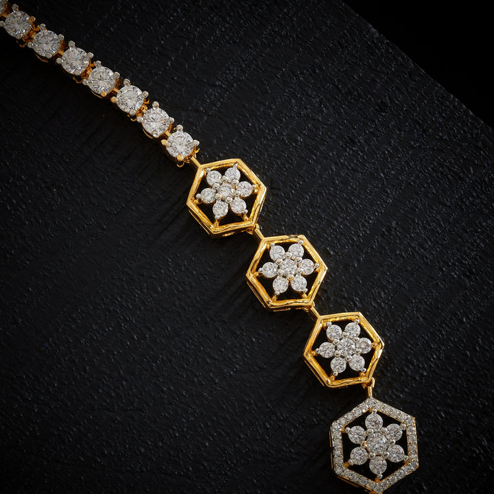 Blossom-Green CZ Necklace