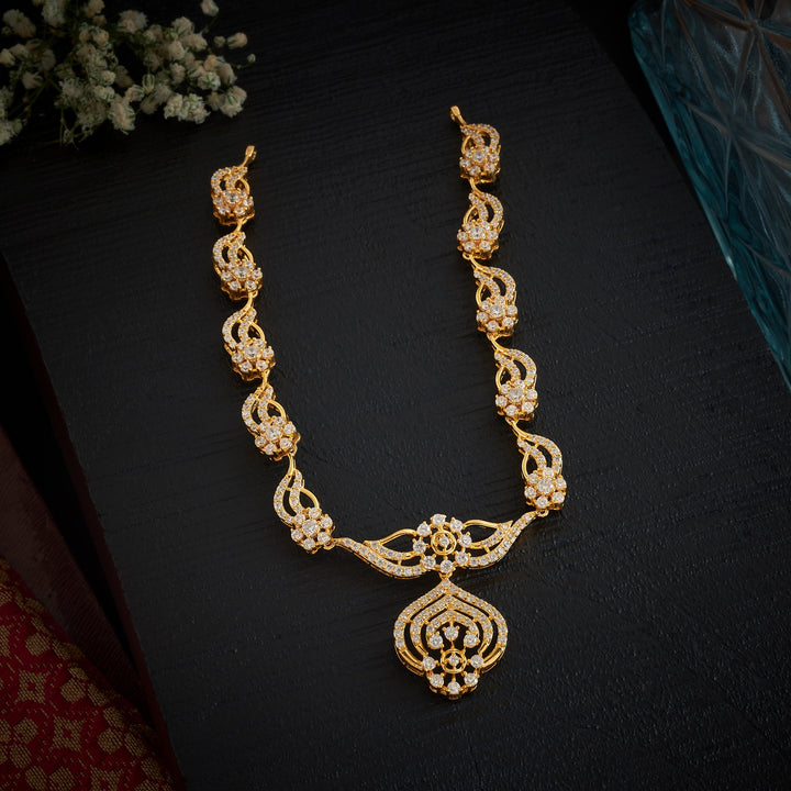Stellar Petals CZ Necklace