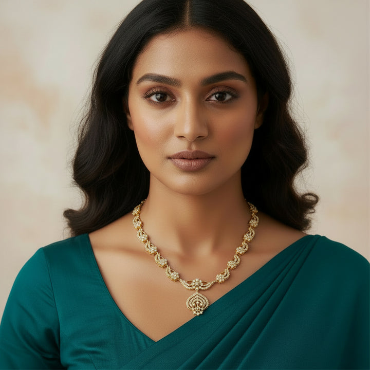 Stellar Petals CZ Necklace