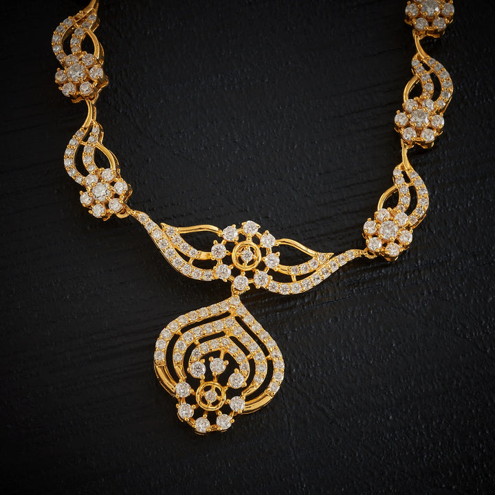 Stellar Petals CZ Necklace
