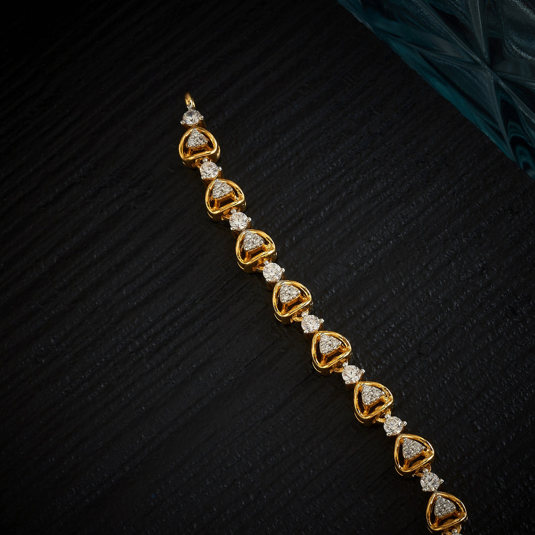 Blue-Floriya CZ Necklace