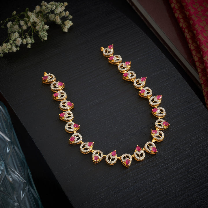 Greenika-Pear CZ Necklace