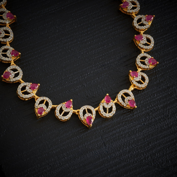 Greenika-Pear CZ Necklace