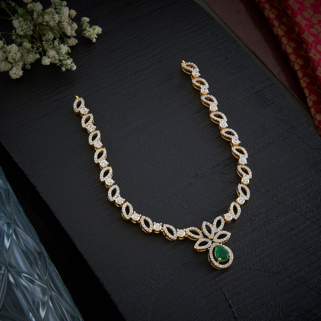 Brilliant Bloom CZ Necklace