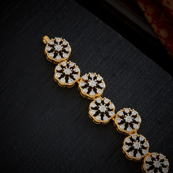 Floral Spark CZ Necklace