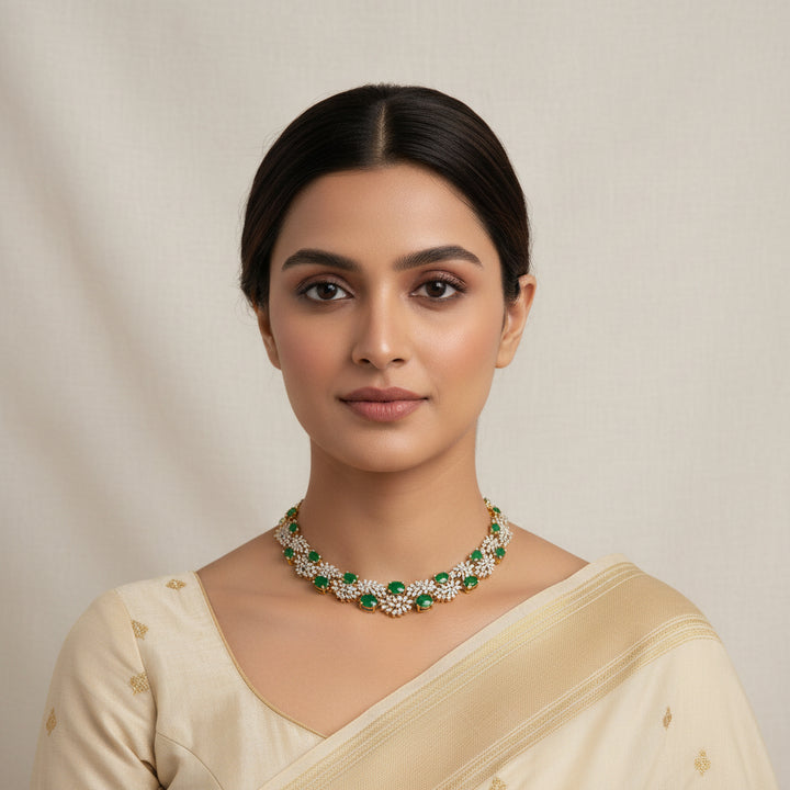 Sparkle-Oval CZ Necklace