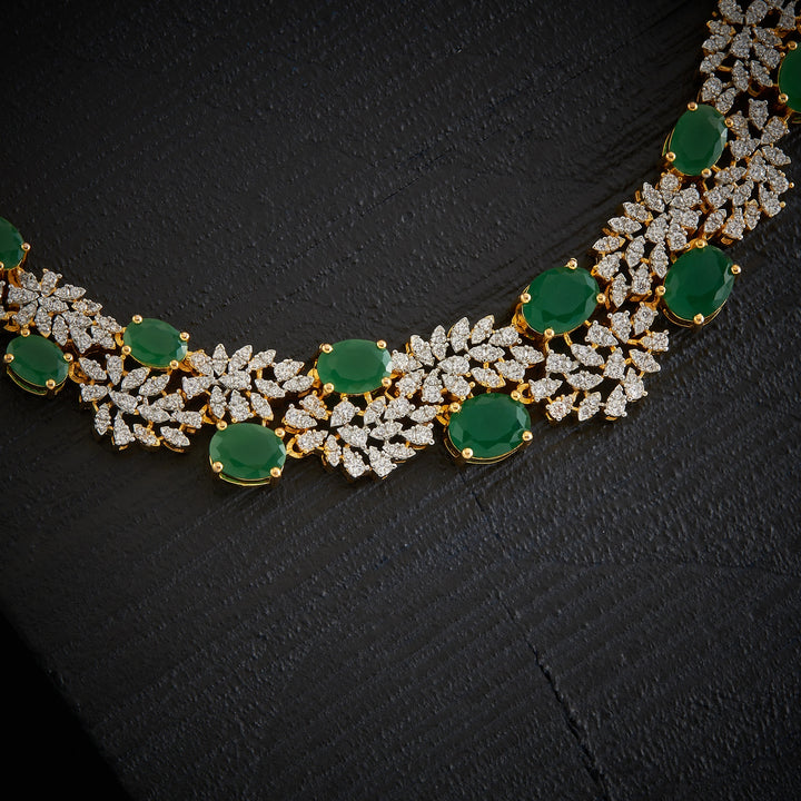 Sparkle-Oval CZ Necklace