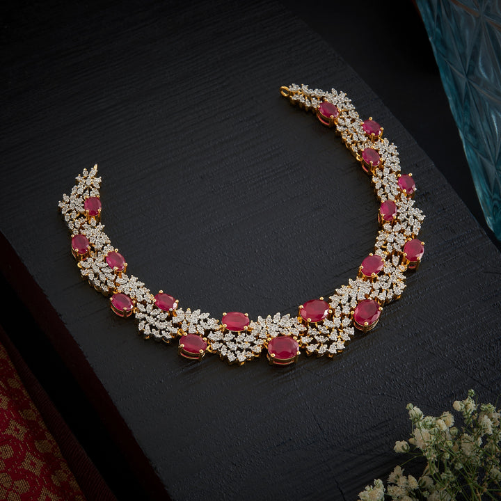 Sparkle-Oval CZ Necklace