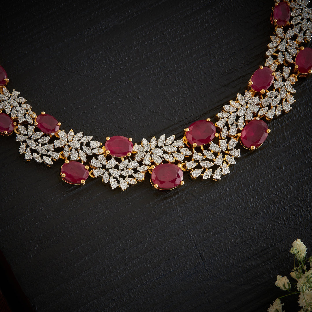 Sparkle-Oval CZ Necklace