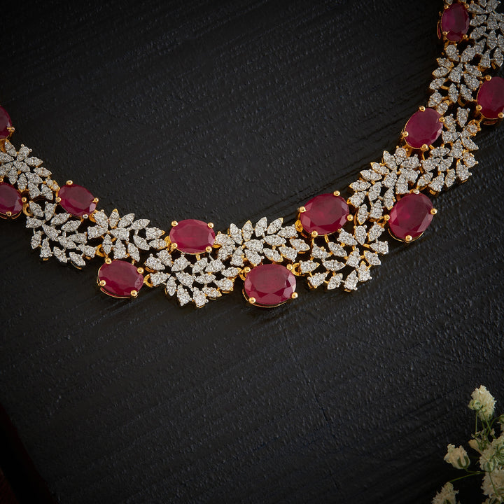 Sparkle-Oval CZ Necklace