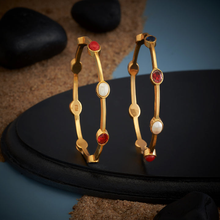 Ratnavali Stone Bangles