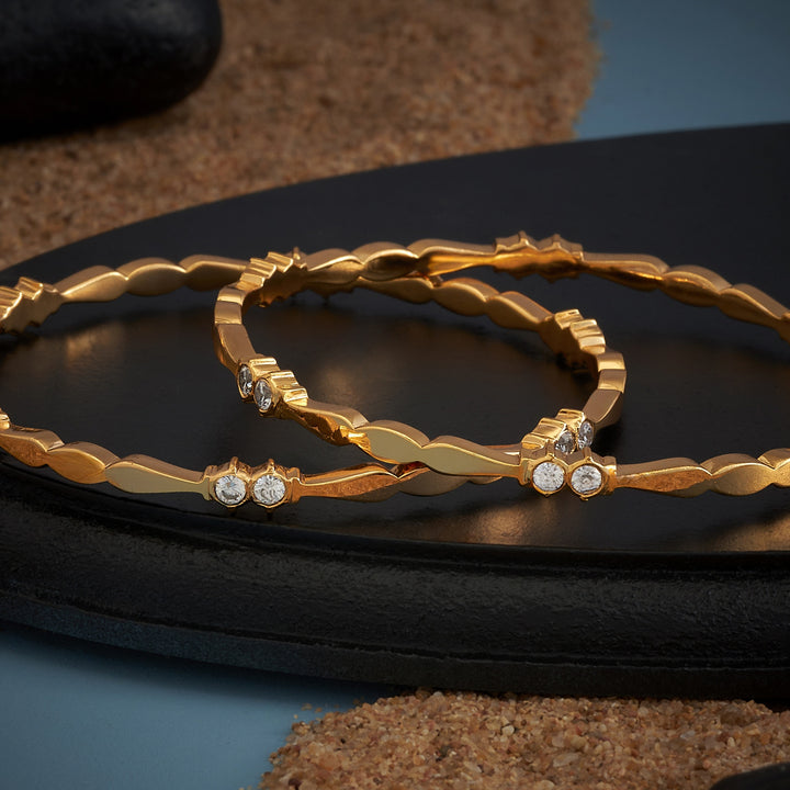 Stellar Line Stone Bangles