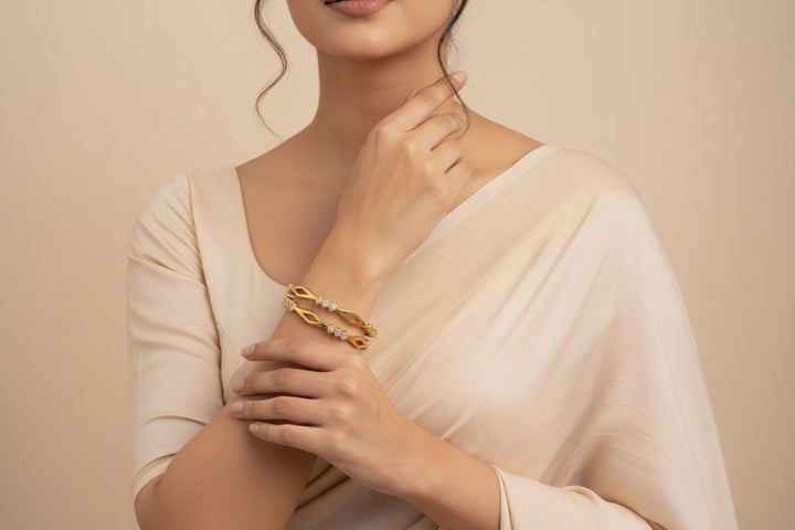 Lustrelle Stone Bangles
