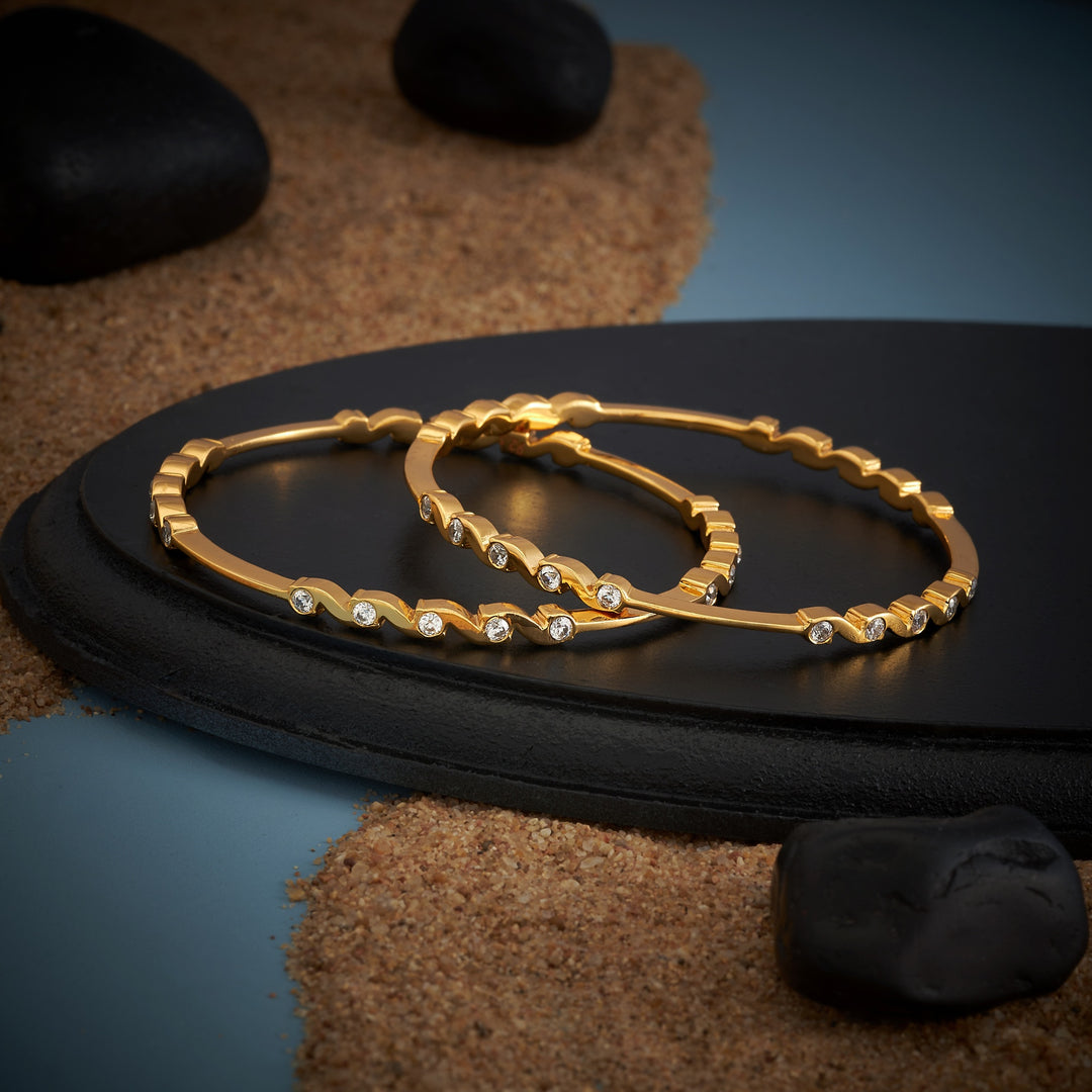 Lustre Stone Bangles