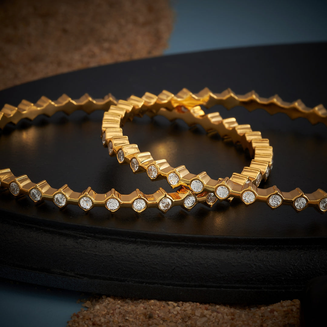Celestial Halo Stone Bangles