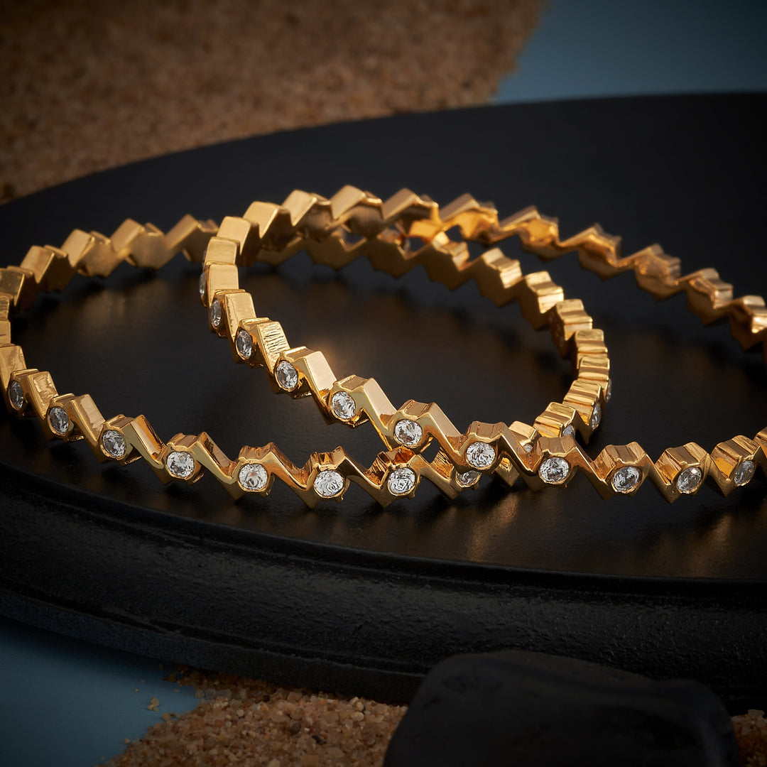 Curve Stone Bangles