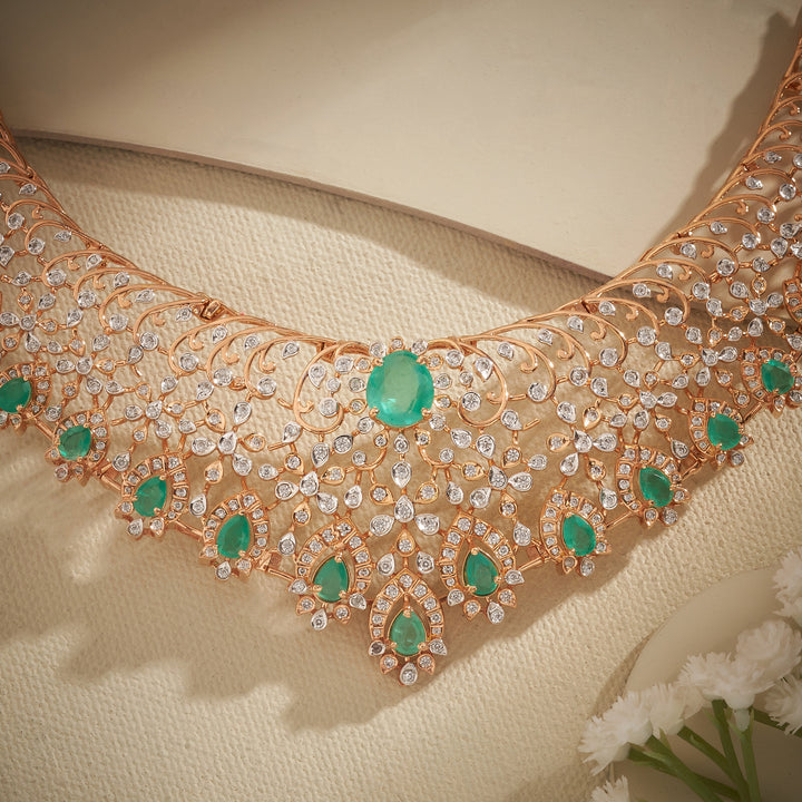 Garden Petal Stone Necklace Set