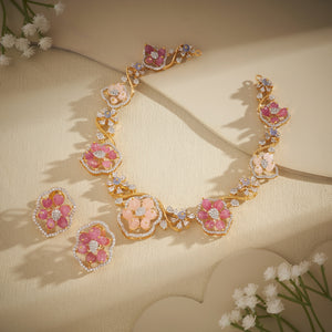 Bloom Pop CZ Necklace Set
