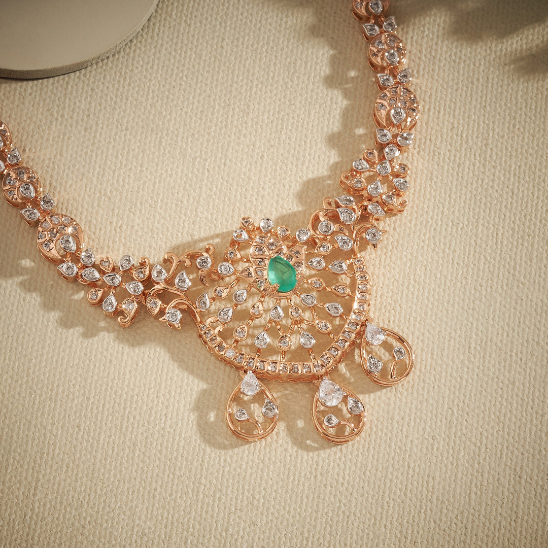 Lustre Stone Necklace Set