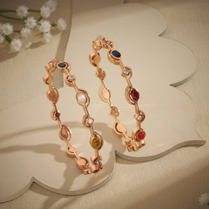 Nava-Rose Stone Bangles
