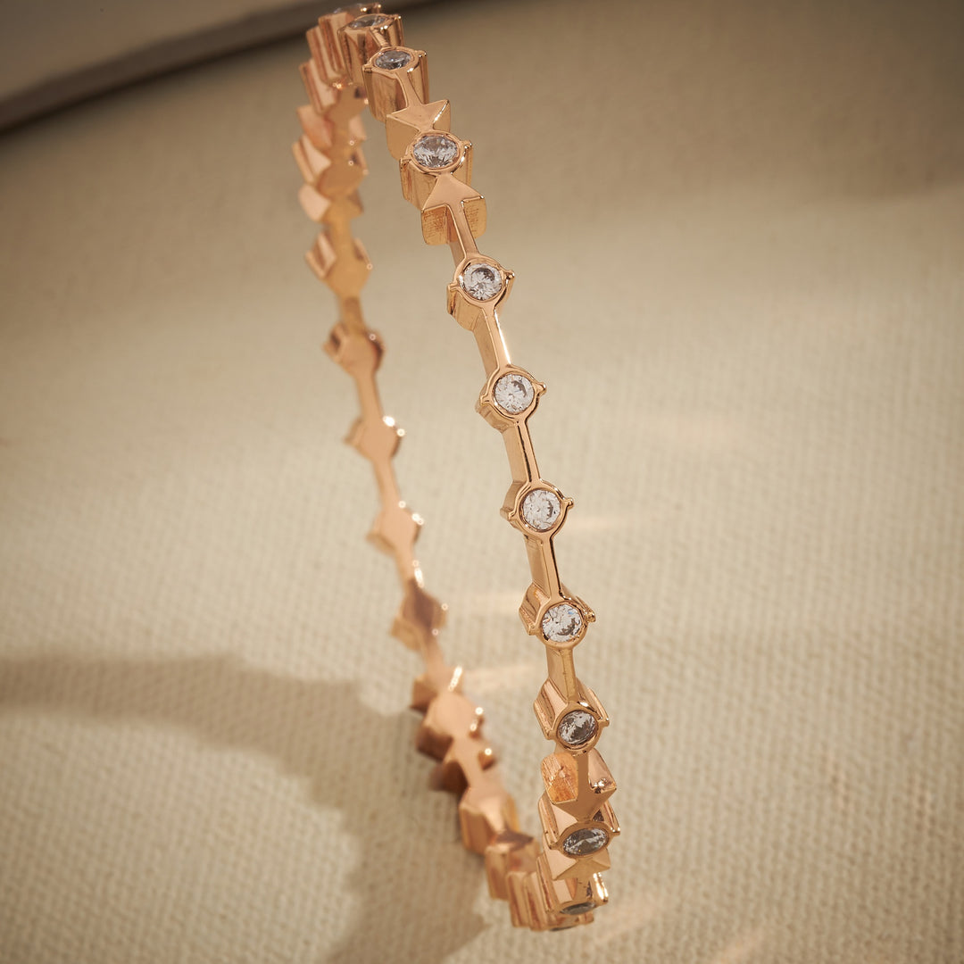 Rose Stone Bangles