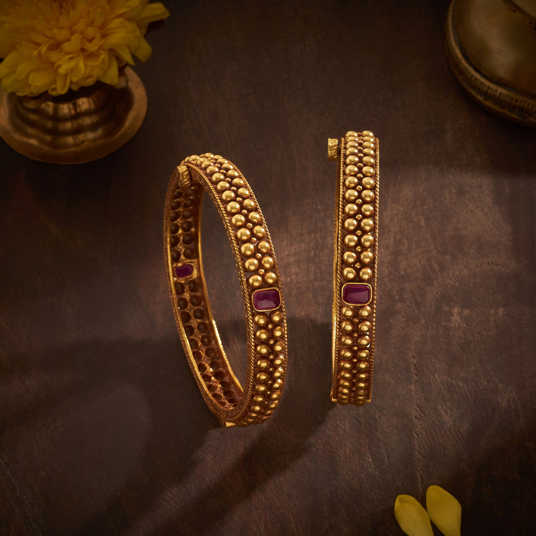 Rosy-Recta Antique Bangles