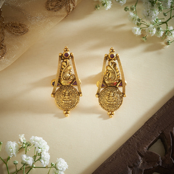 Shriyati-Mor Temple Studs