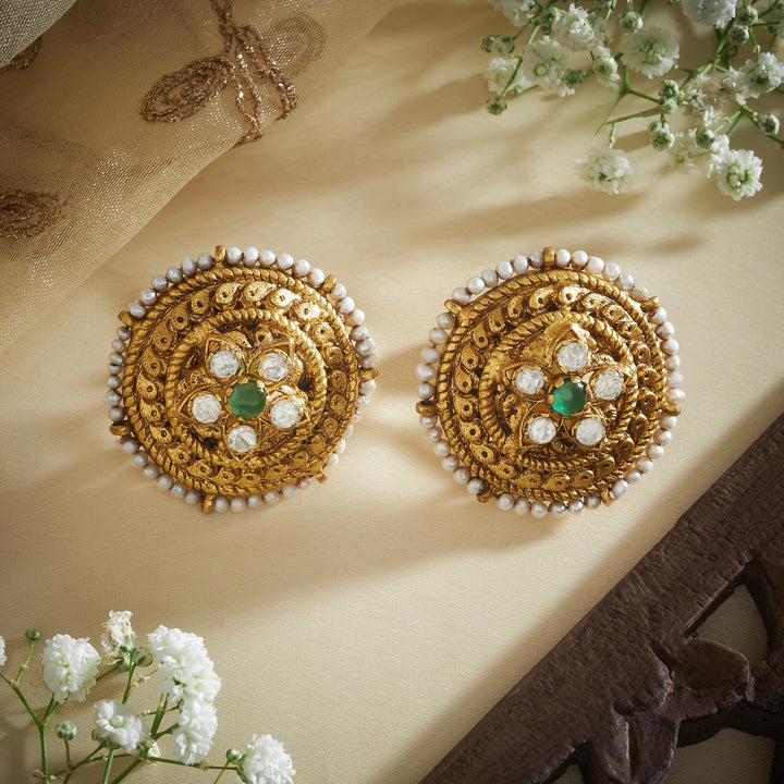 Tara Blossom Nakshi Studs