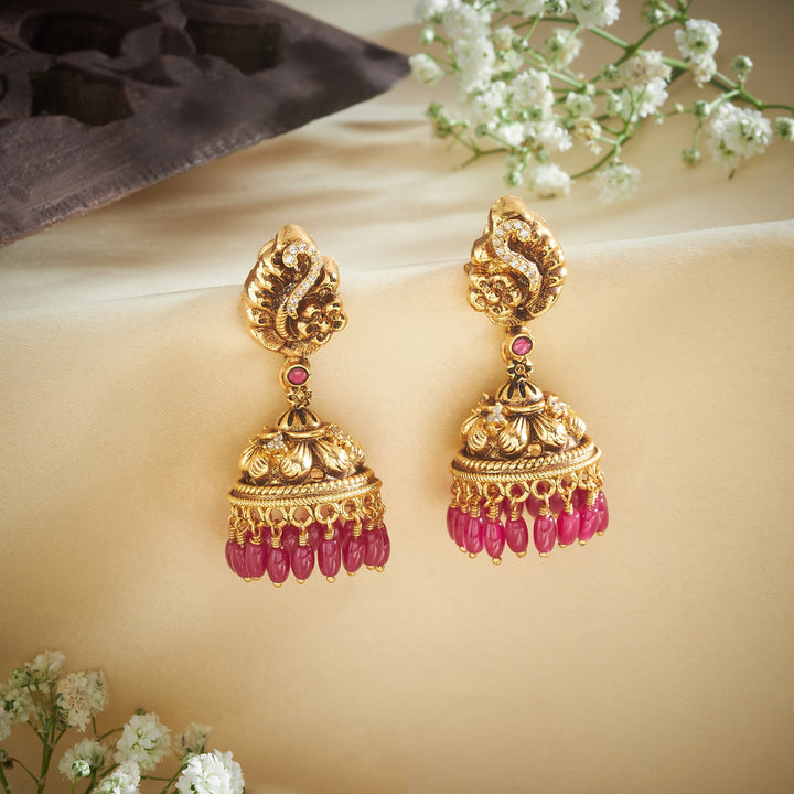 Floral Edge Nakshi Jhumki