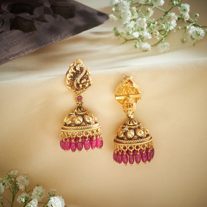 Floral Edge Nakshi Jhumki