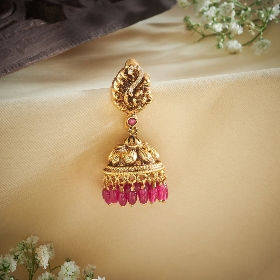 Floral Edge Nakshi Jhumki
