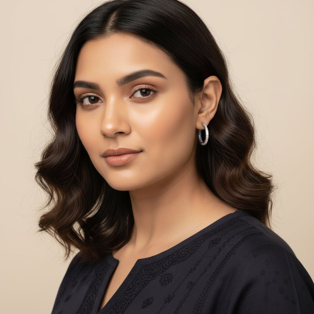 Celeste Circles Hoops