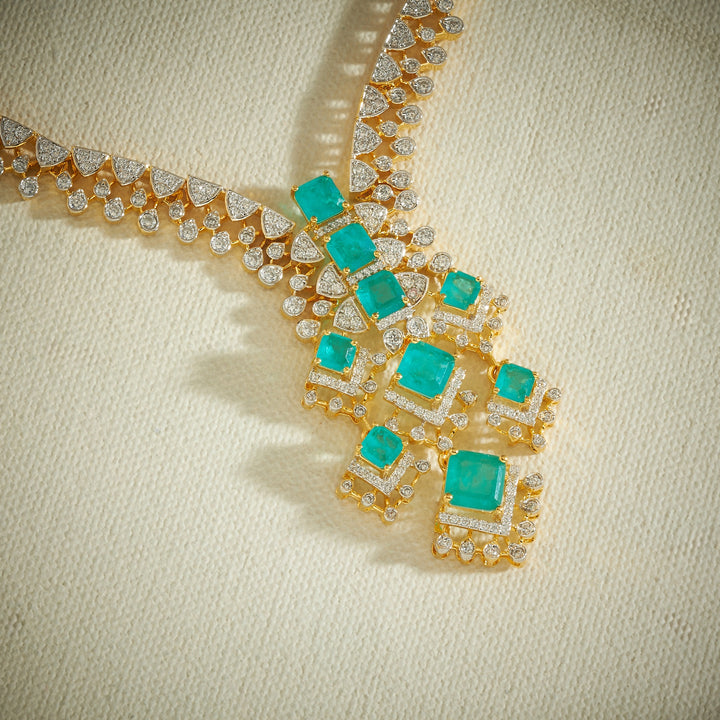Anvika Glow CZ Necklace Set