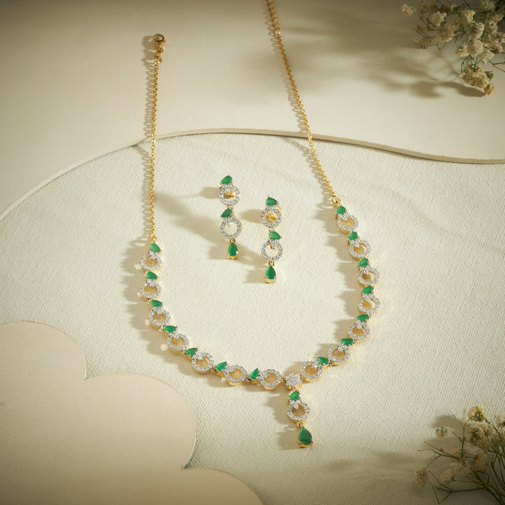 Myra CZ Necklace Set