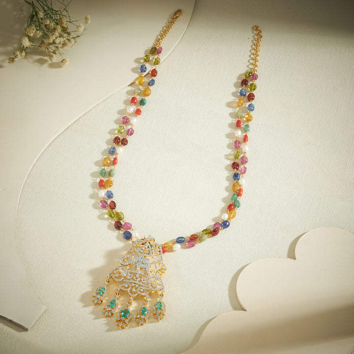 Gajaveera CZ Necklace
