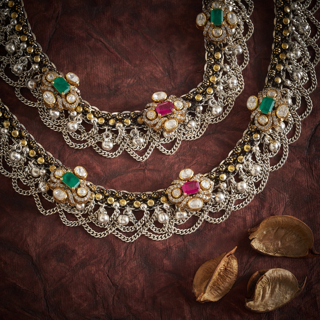 Anvika Oxidized Payal