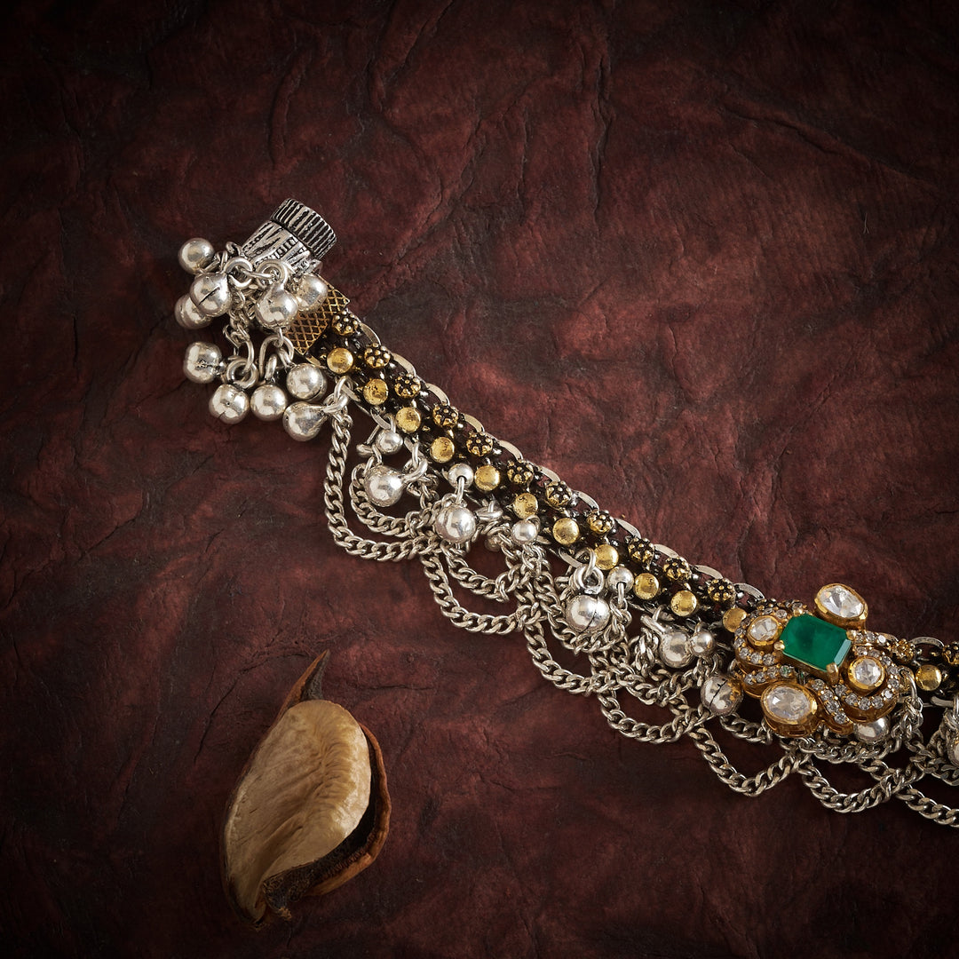 Anvika Oxidized Payal
