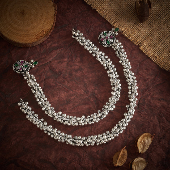 Phoolika Oxidized Payal