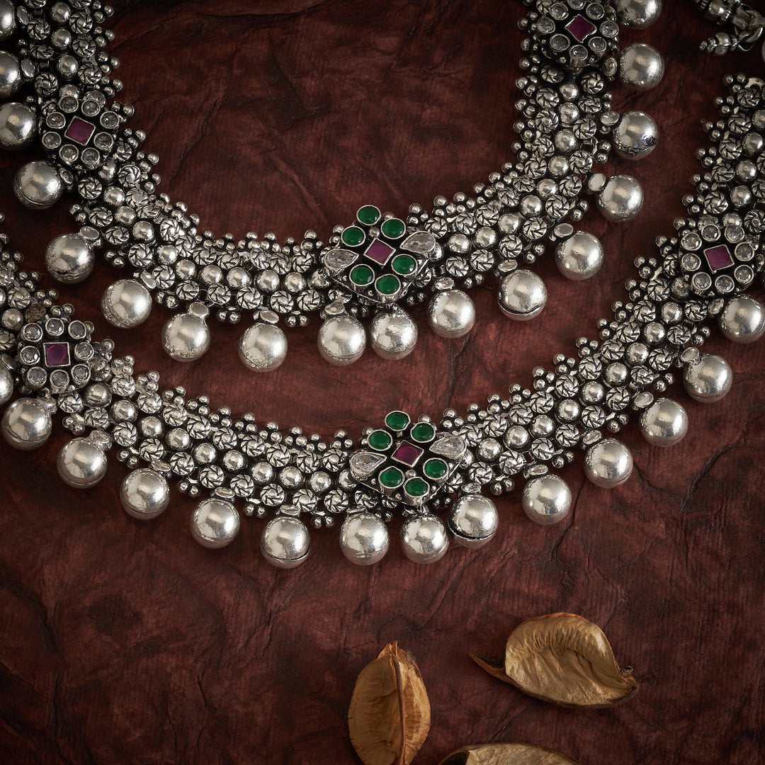 Jhanira Oxidised Payal