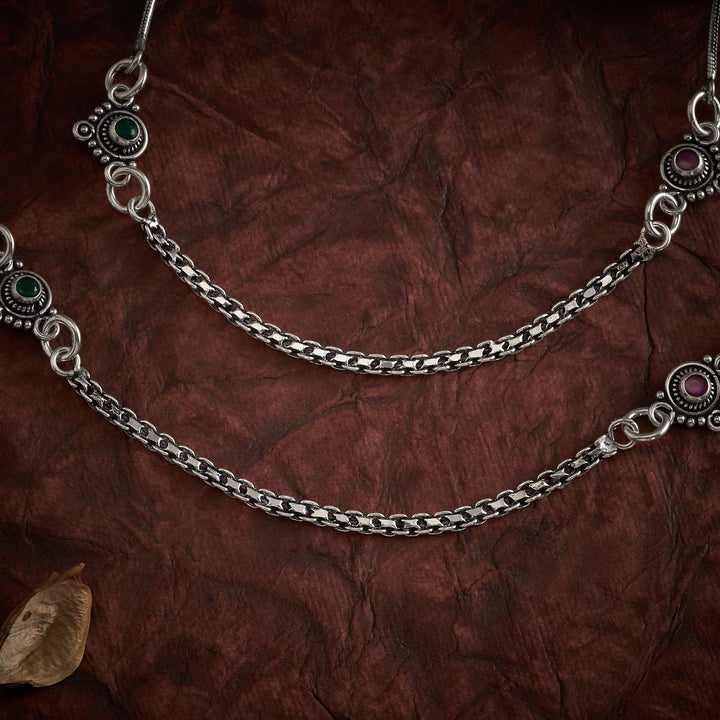 Oxidised Phool Payal