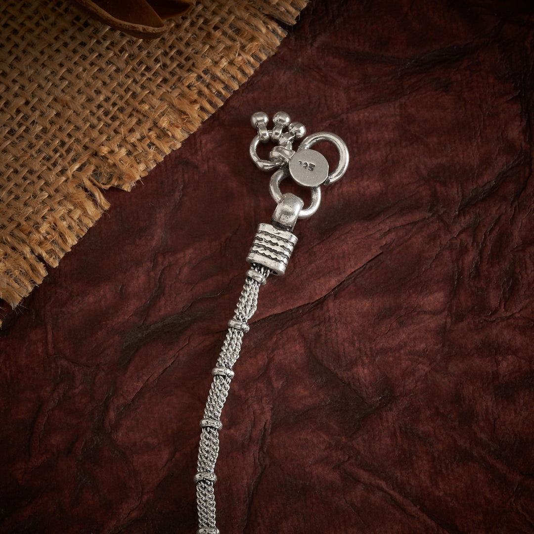 Pushmira Oxidized Payal