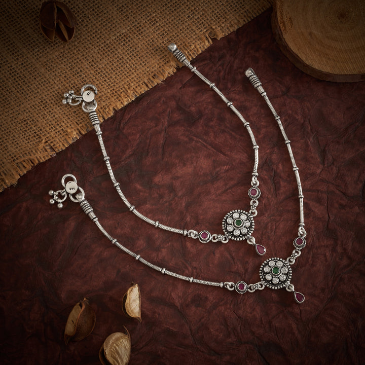 Floriva Oxidized Payal