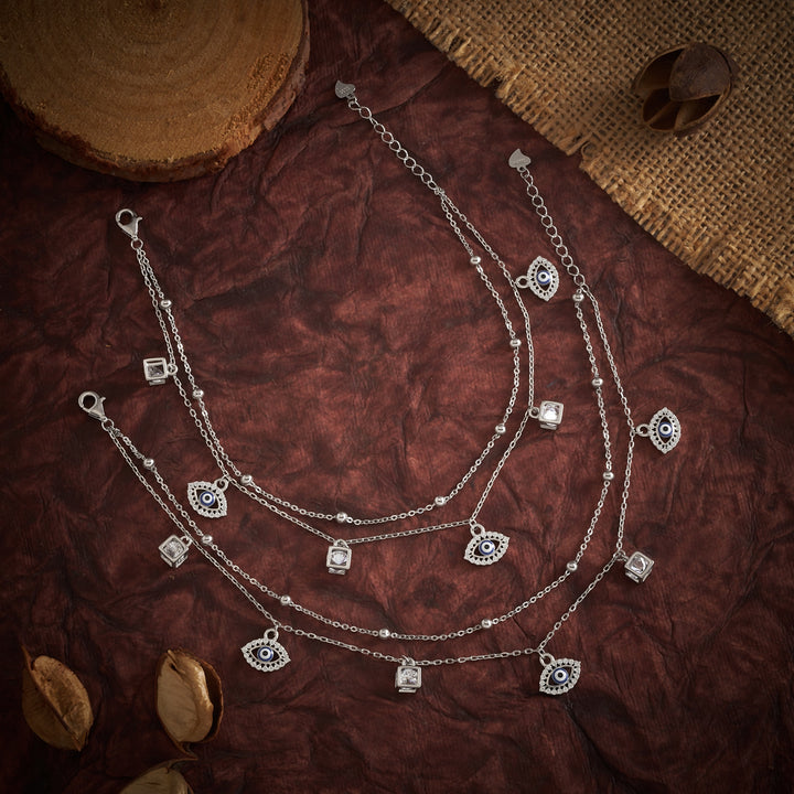Evil-Eye Oxidised Payal
