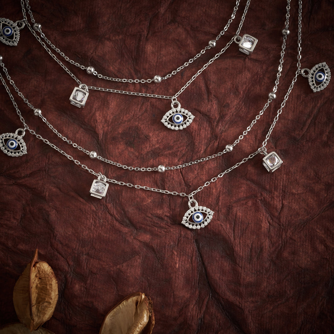 Evil-Eye Oxidised Payal