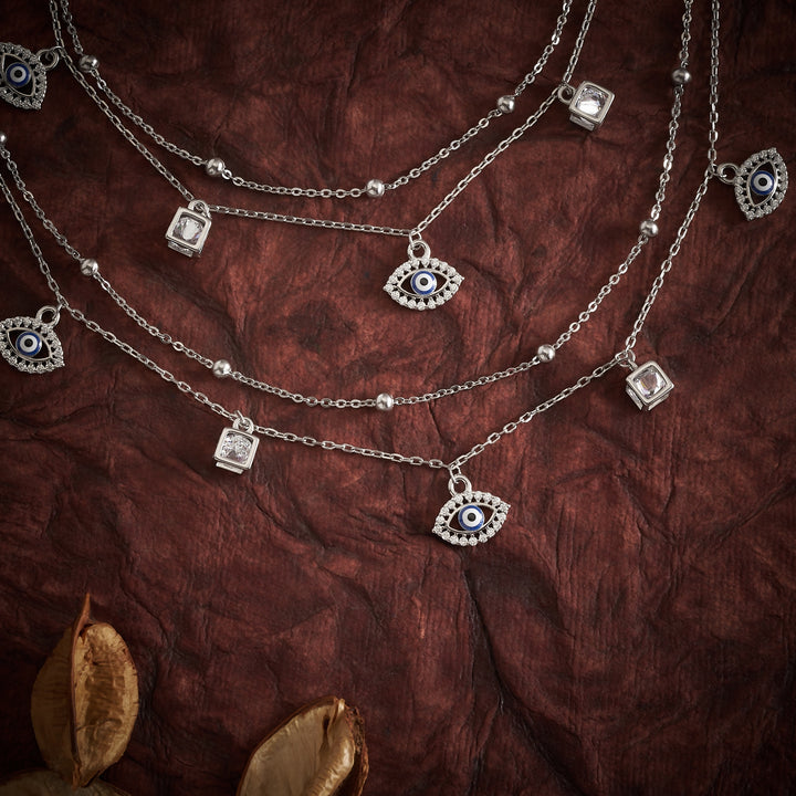 Evil-Eye Oxidised Payal