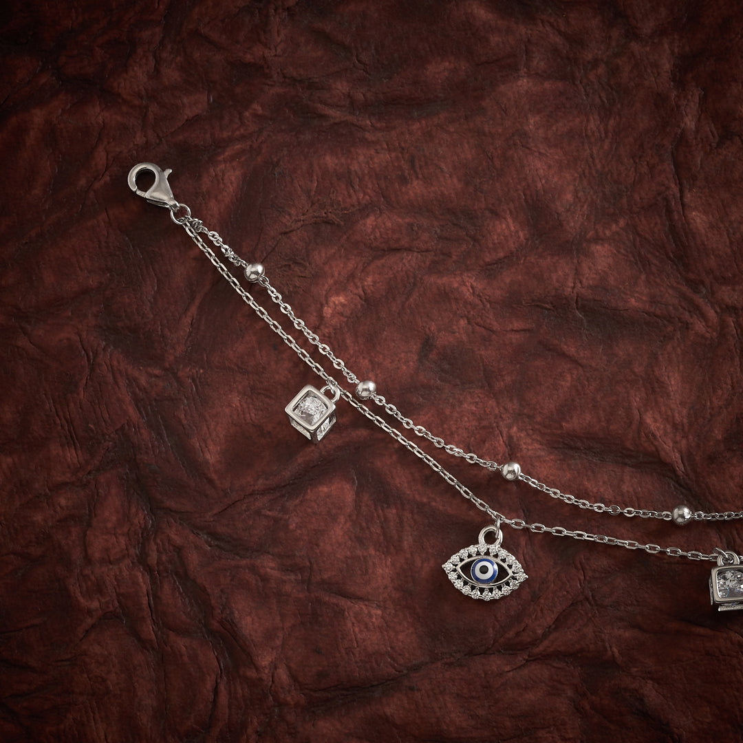Evil-Eye Oxidised Payal