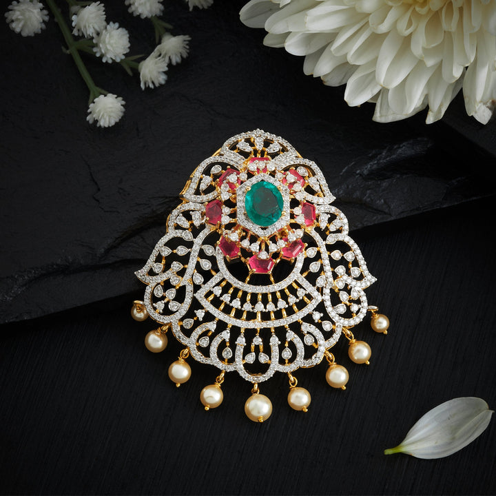 Daisy-Pink CZ Pendant