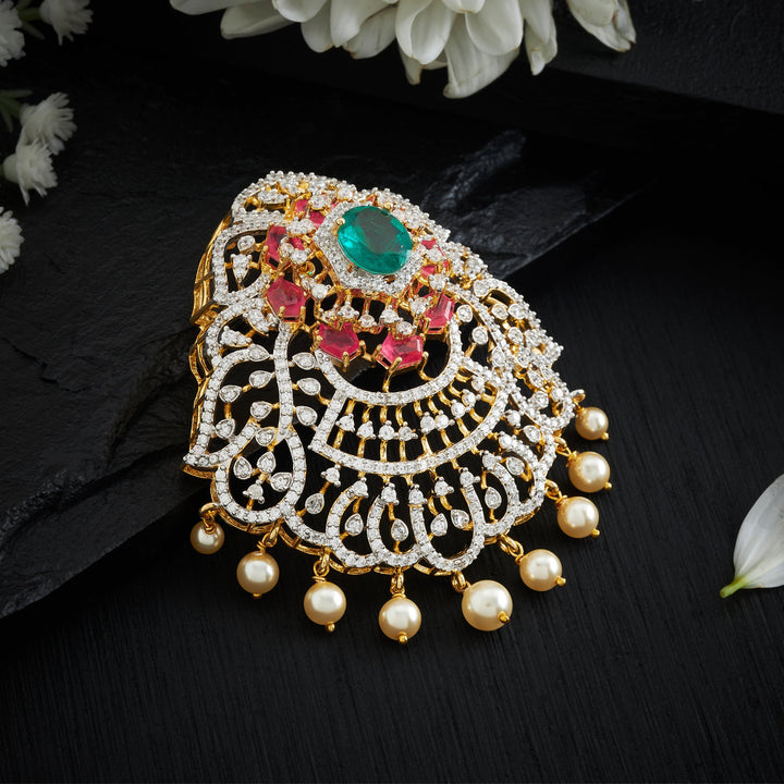 Daisy-Pink CZ Pendant