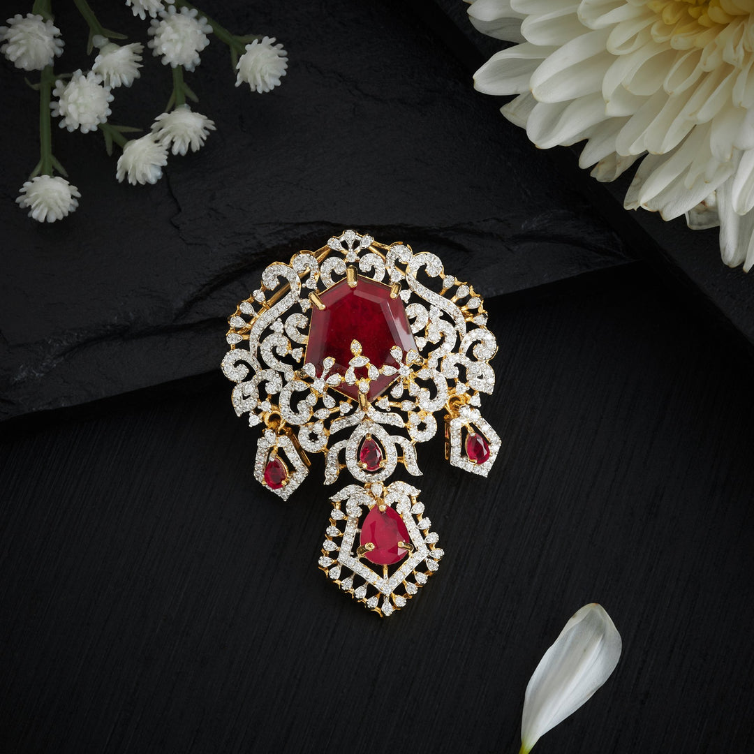 Cherry Gleam CZ Pendant