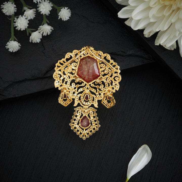 Cherry Gleam CZ Pendant